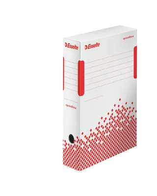 Produktbild von Archívny box Esselte Speedbox 80mm biely/červený