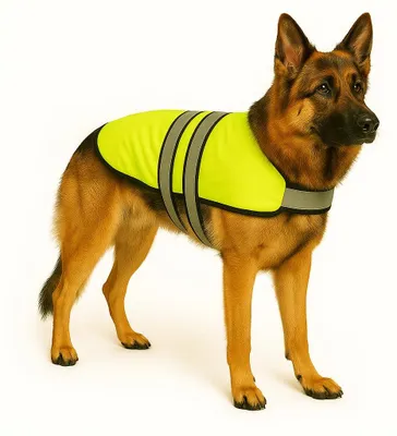 Produktbild von Flamingo Hundemantel Winter – Eisbär Fluo Gelb – XXXXL 70cm – warm & modisch – P