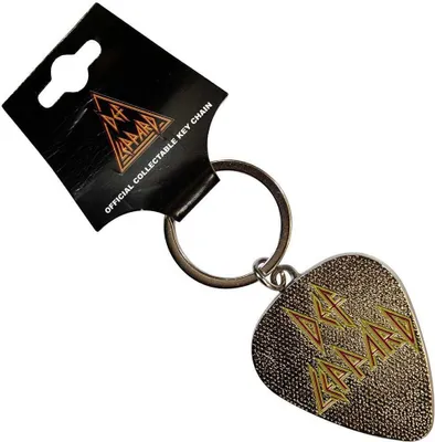 Obrázok produktu pre Def Leppard - prívesok na kľúče RO11248 (jedna veľkosť) (červená/žltá/hnedá)