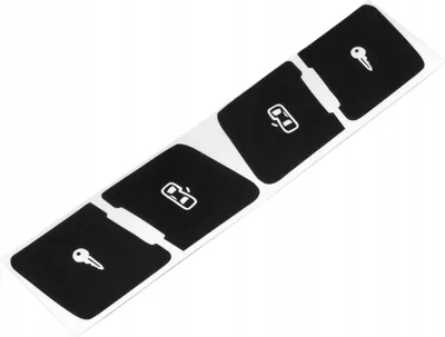Image de Autocollant de réparation pour bouton de serrure de porte pour Audi A3 8P