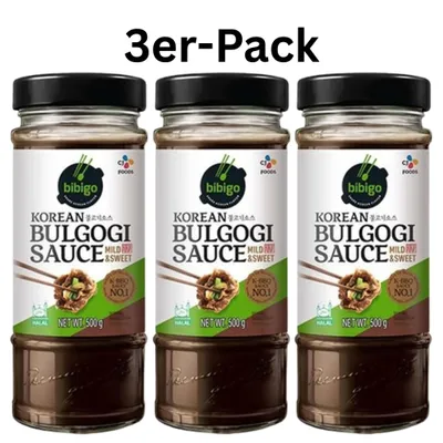Produktbild von 3er-Pack bibigo Bulgogi Sauce Mild & Sweet 500g
