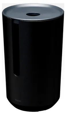 Produktbild von Tess Toilettenpapierrollenhalter, Behälter mit Deckel zur Aufbewahrung von Toilettenpapier, Kunststoff, Schwarz/Anthrazit, 143x233x143 mm
