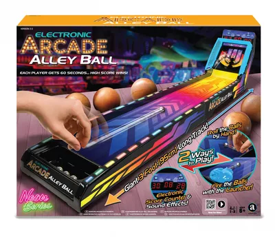 Produktbild von Electronic Arcade Alley-Ball NEON - elektronisches Ballspiel, Action-und Reflexspiel für Kinder und Familien, mit Punkte