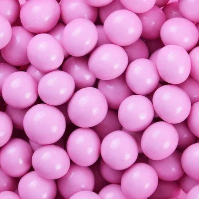 Obrázek produktu pro Růžové čokoládové kuličky 15 mm / 100 g posypové perly perly