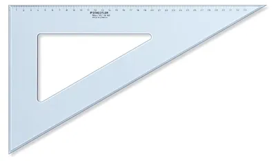 Produktbild von Staedtler Zeichendreieck 36cm 60/30 Gr. tr.bl