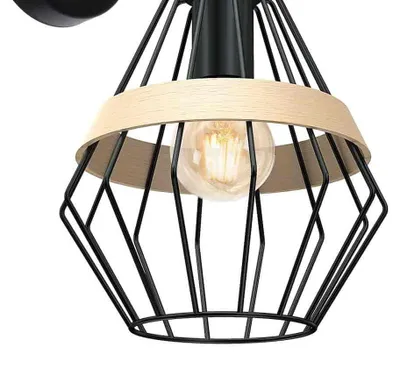 Obrázok produktu pre Nástenné svietidlo CLIFF BLACK 1xE27