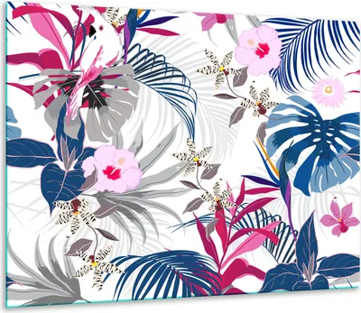 Obrázek produktu pro Kryt varné desky Skleněný kryt varné desky Splashback 60x52cm Květiny