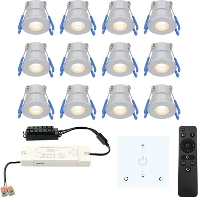 Produktbild von hoftronic LED Einbaustrahler Milano Mini 12V 3W 200lm 2700K IP65 Edelstahlfarben