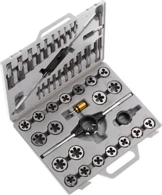 Obrázek produktu pro 45dílná sada závitořezů na jemné závity/55° válcové závity pro systémy Craftsman a Imperial