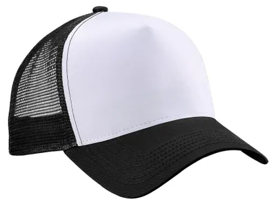 Image de Beechfield - Casquette snapback unie pour homme/femme FK1457 (taille unique) (noir/blanc)