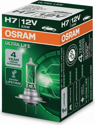 Obrázek produktu pro OSRAM ULTRA LIFE H7 PX26d 12 V/55 W (balení po 1 ks)