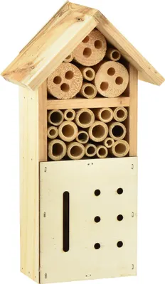 Produktbild von Nachhaltiges Insektenhotel Tannenholz Natur 13,5x8x26cm