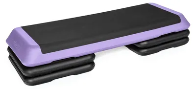 Produktbild von Steppgerät – Höhenverstellung: 10, 15 und 20 cm – Schwarz und Rosa – 109 x 41 cm – Maximale Belastung: 250 kg