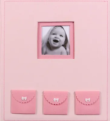Image de Album photo pour enfants à rabats BEBE rose