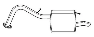 Produktbild von IZAWIT 35.031 Endschalldämpfer für TOYOTA Yaris Schrägheck (P9) Auspuff