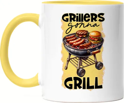 Produktbild von Grillers Gonna Grill BBQ Grillen lustiges Grill Spruch Tasse Gelb