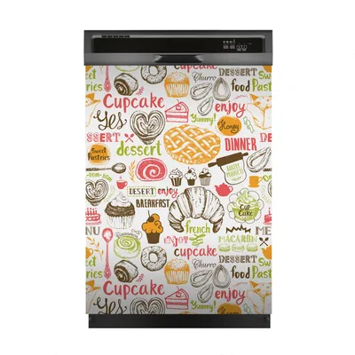 Produktbild von Magnete Dekorative 60x80 cm Küche Magnetmatte Spülmaschine - Desserts und Süßigkeiten