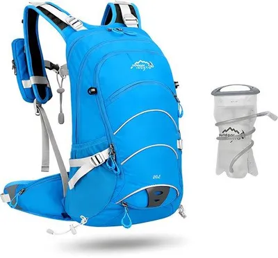 Image de CarryQuest® - Sac à dos de randonnée de 20 litres, housse de pluie en polyester, couleur noire