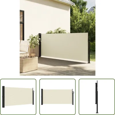Imagen del producto de Toldo enrollable "Living Store" color crema, extensible, de 100 x 500 cm