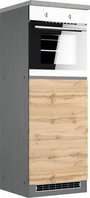 Produktbild von Held Möbel Backofen/Kühlumbauschrank für 88er Einbaukühlschrank PISA BxTxH 60 x 60 x 166 cm wildeiche matt zerlegt Ansch