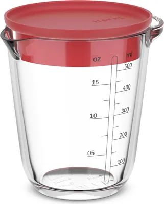 Immagine prodotto di Mepal Chef it caraffa dosatrice in vetro chef it 500 ml con coperchio - corallo 124 x 103 x 129 102310576900
