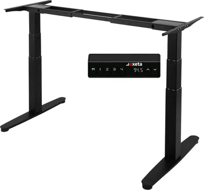 Produktbild von Exeta ergoSMART Elektrisch höhenverstellbarer Schreibtisch -mit 2 Motoren, 3-Fach-Teleskop, Memory-Funkt. und Softstart/-stopp