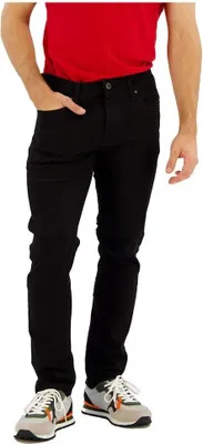 Image de Hommes JJIGLENN Jean slim 12152346 Denim noir, 32/30