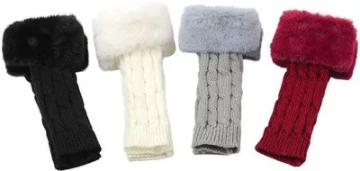 Produktbild von Warme Armmouwen Winterhandschuhe für Frauen, Waschbare Armcovers, Halbhandwärmer, Winterarmut, Armbekleidung