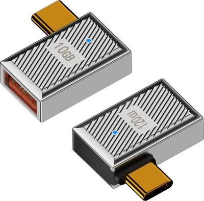 Image de INF Adaptateur USB-A Femelle vers USB-C Mâle 120W en Alliage de Zinc