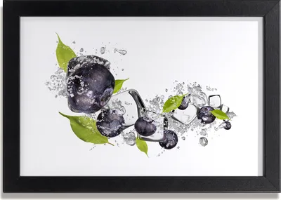 Produktbild von Bild 30x20 MDF-Rahmen, Wandkunst Beeren Eis