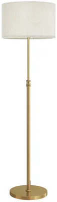 Immagine prodotto di Lampada da Terra con Telecomando e Luminosità Regolabile 3000K-6000K Paralume in Tessuto Oro