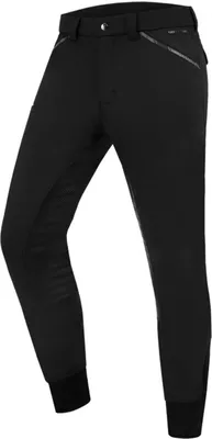 Zdjęcie produktu dla E.L.T Riding Breeches Men Marc Silicone Full Seat Męskie bryczesy czarne 52