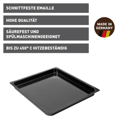 Immagine prodotto di KAISER Cuisine Line teglia da forno 39,5x36,5x3cm smaltata nera