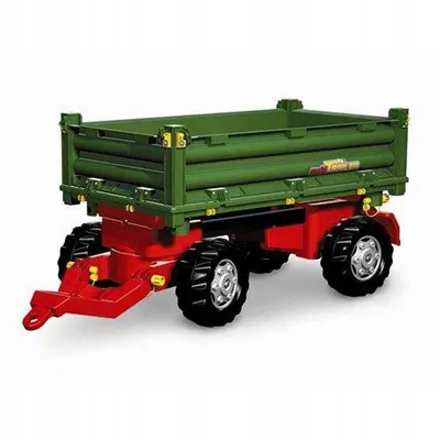 Zdjęcie produktu dla Rolly Toys rollyTrailer Przyczepa Rolly Multi dwuosiowa zielona