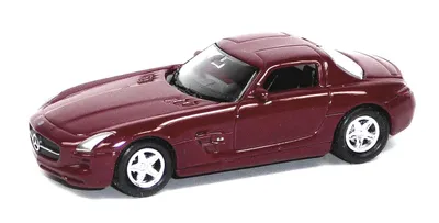 Produktbild von Mercedes SLS AMG Modellauto dunkelrot ca. 1:60 / 7-8 cm Spritzguss Metall
