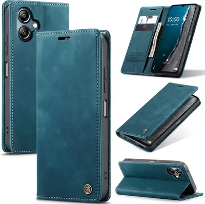 Immagine prodotto di Custodia per Samsung Galaxy A06, Custodia retrò in Finto cuoio con funzione stand Blu