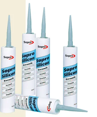 Produktbild von Sopro Silikon Keramik Fugen Fliesen 310ml Abdichtung Farbe pergamon 1 Stück