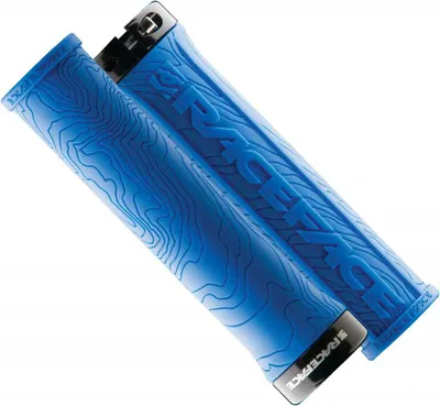 Image de Grips Race Face Half Nelson 29 mm bleu avec serrure AC990058