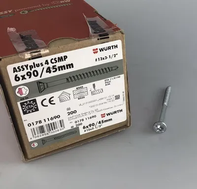 Produktbild von Würth 017811690 ASSYplus 4 CSMP Stahl verz. TG Senkfrästasche RW / 200 Stk.