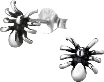 Produktbild von Ohrstecker 925 Sterling Silber mit Spinne