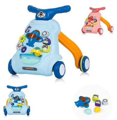 Immagine prodotto di Chipolino girello musica, palle, con diversi giocattoli blu