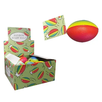 Zdjęcie produktu dla Mini piłka do rugby Rainbow - ok. 10 cm
