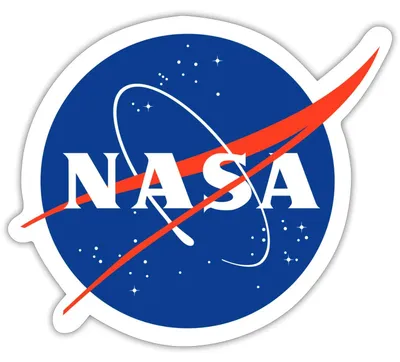 Produktbild von Spreadshirt NASA Classic Logo Sticker Aufkleber, 10 x 10 cm, Mattweiß