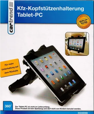 Produktbild von cartrend KFZ Kopfstützenhalterung für Tablet PC, iPad, Ebook ua.