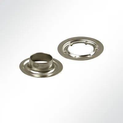 Produktbild von 10 Stück Rundöse Nirosta Edelstahl rostfrei für Plane 20mm Ösen für Lkw-Plane Anhänger