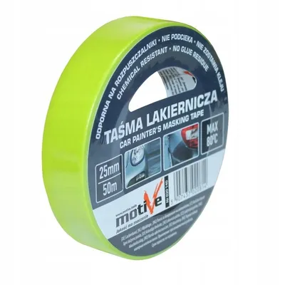 Zdjęcie produktu dla Taśma lakiernicza 25mm x 50m malarska odporna MOTIVE