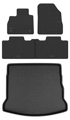 Obrázek produktu pro Gumové autokoberce SolidTread + vana kufru pro: Renault Espace V 2015-2021 minivan 5 ks