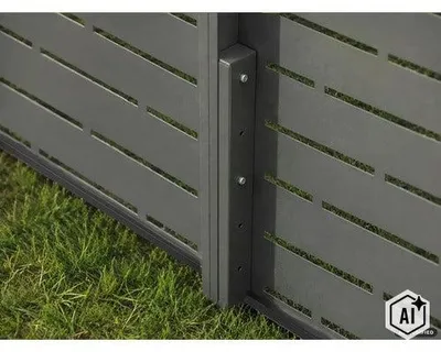 Produktbild von Pfosten ALBERTS zum Einbetonieren 6 x 4 x 102,5 cm RAL 7016 anthrazit