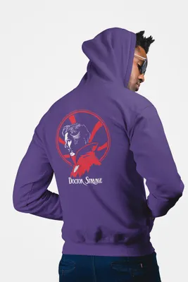 Produktbild von D&B Unisex Hoodie ZIPMO00029 Doctor Strange Lila-Größe 2XL