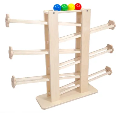 Produktbild von Hess Kugelbahn 60cm mit Kugeln, natur